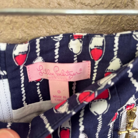 Lilly Pulitzer anchor and buoy skirt, size 0 - Picture 5 of 5